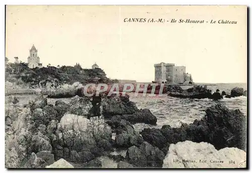 Ansichtskarte AK Cannes ile St Honorat Le Chateau