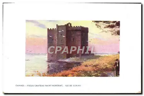 Cartes postales Cannes Vieux Chateau Saint Honorat Ile de Lerins