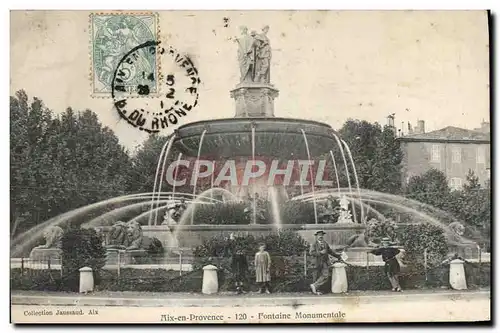 Cartes postales Aix en Provence Fontaine monumentale