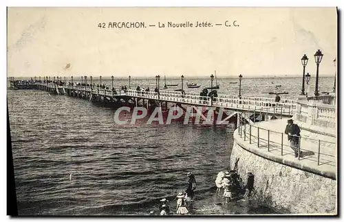 Cartes postales Arcachon La nouvelle jetee