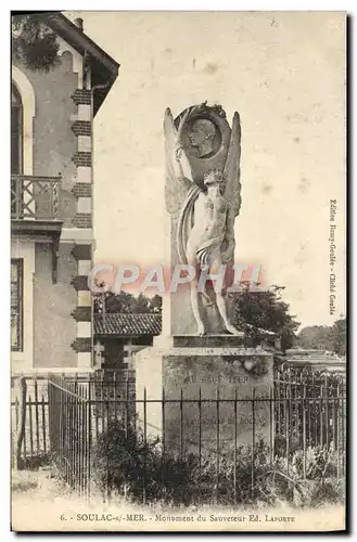 Cartes postales Soulac Sur Mer Monument du sauveteur Ed laporte