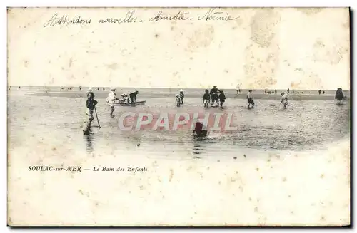 Cartes postales Soulac Sur Mer Le bain des enfants