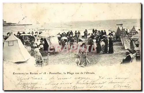 Ansichtskarte AK Environs De Royan Pontaillac la Plage Vue de L&#39Otrada