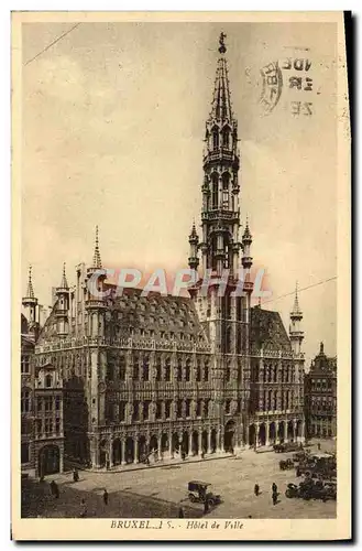 Cartes postales Bruxelles Hotel de Ville