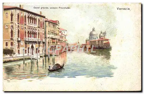 Cartes postales Venezia Canal Grande Paiazzo Frranchetti