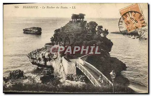 Cartes postales Biarritz Le Rocher du Basta