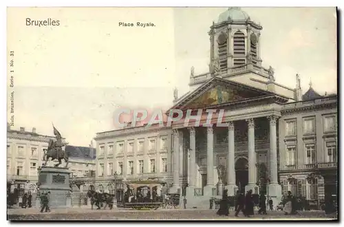 Cartes postales Bruxelles Place Royale
