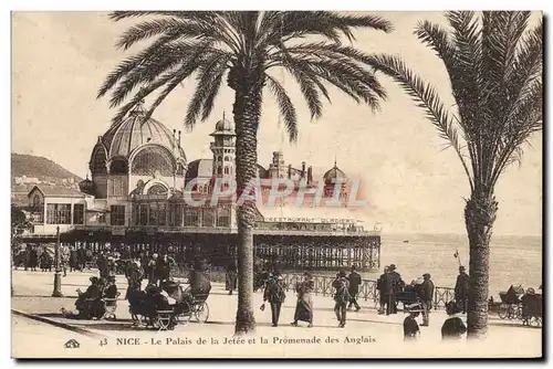 Cartes postales Nice Le Palais de la Jetee et la Promenade des Anglais