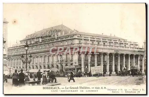 Cartes postales Bordeaux Le Grand Theatre