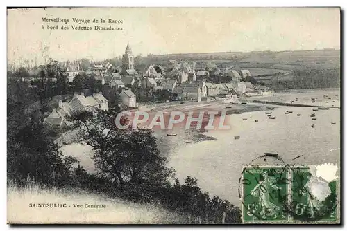 Cartes postales Merveilleux Voyage de la Rance Saint Suliac Vue generale