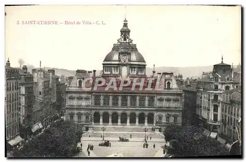 Cartes postales Saint Etienne Hotel de Ville