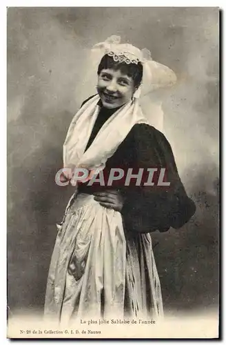 Cartes postales Aux Sables D&#39Olonne La plus jolie Sablaise de l&#39annee Folklore