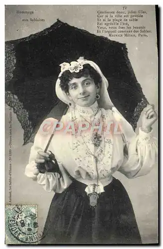 Cartes postales Aux Sables D'Olonne Sablaise Folklore