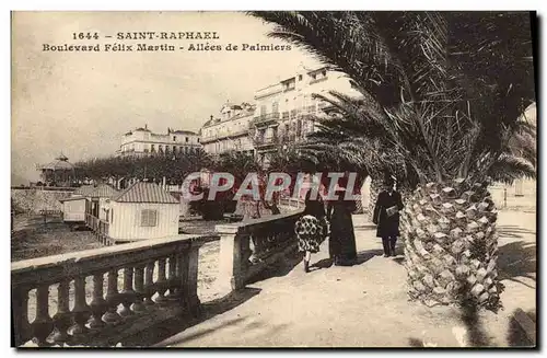 Cartes postales Saint Raphael Boulevard Felix Martin Allees de Palmiers