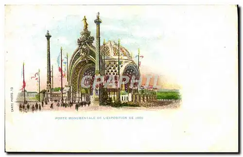 Cartes postales Exposition Universelle De 1900 Paris Porte monumentale de l&#39exposition