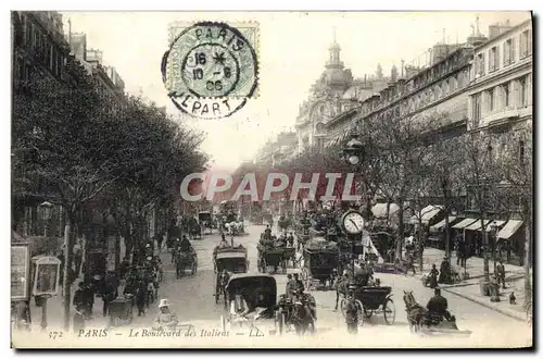 Cartes postales Paris Le Boulevard des Italiens