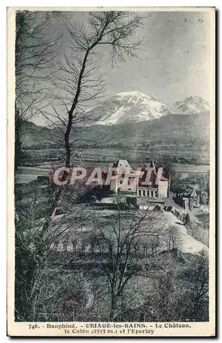 Cartes postales Uriage les Bains Le Chateau le Colon et l&#39Eperlay