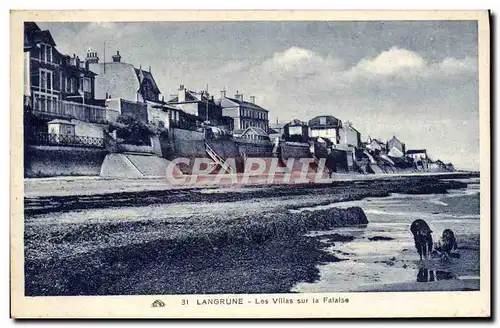 Cartes postales Langrune Les Villas Sur la Falaise