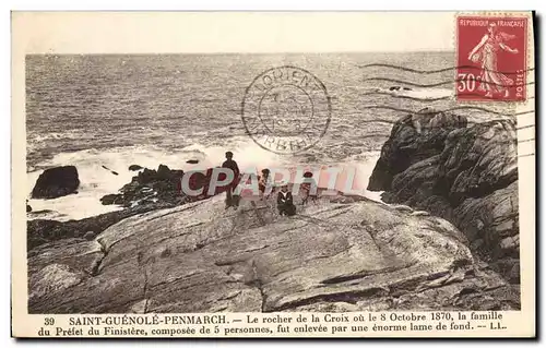 Cartes postales Saint Guenole Penmarch Le Rocher de la Croix