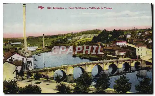 Ansichtskarte AK Limeges Pont St Etienne Vallee de la Vienne