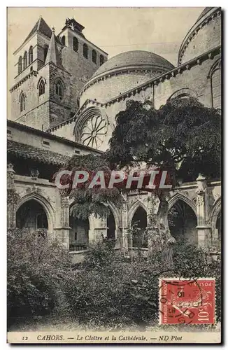 Cartes postales Cahors Le Cloitre et la Cathedrale