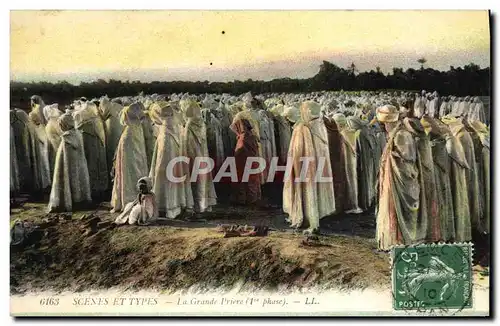 Cartes postales Scenes Et Types La Grande priere