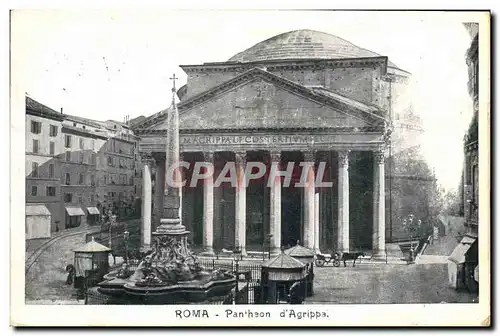 Cartes postales Roma Pantheon d'Agrippa