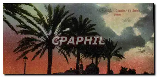 Cartes postales Nice Coucher de Soleil