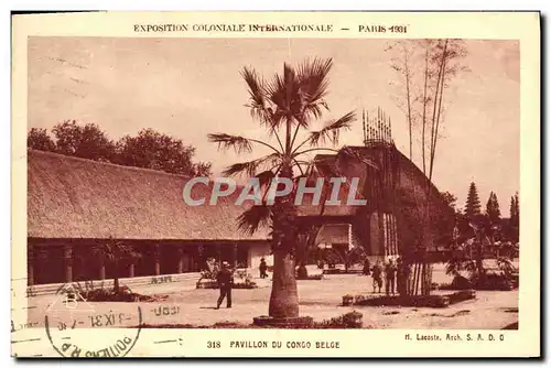 Cartes postales Exposition Coloniale Internationale Paris 1931 Pavillon du Congo Belge