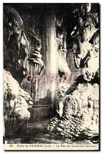 Cartes postales Puits De Padirac Le Pas Du Crocodile