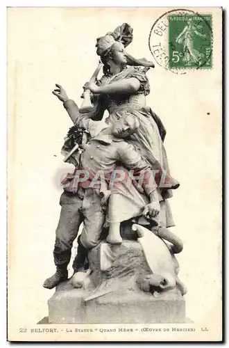 Cartes postales Belfort La Statue Quand Meme Mercier