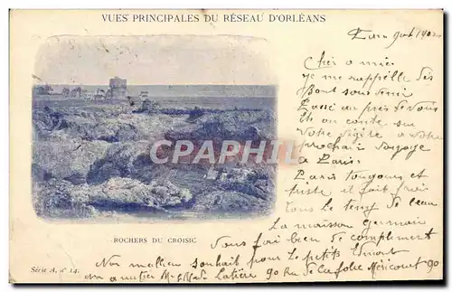 Cartes postales Rochers Du Croisic Reseau d&#39Orleans