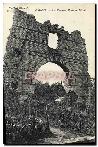 Cartes postales Cahors Les Thermes Porte De Diane