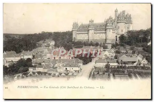 Ansichtskarte AK Pierrefonds Vue Generale Cote Sud Ouest du Chateau