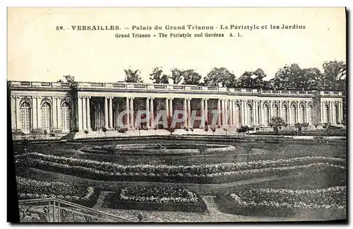 Cartes postales Versailles Palais Du Grand Trianon Le Peristyle Et Les Jardins