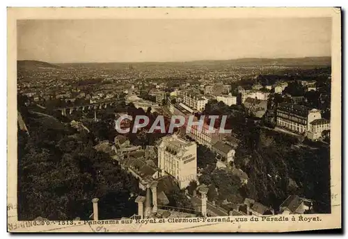 Ansichtskarte AK Panorama Sur Royat Et Clermont Ferrand vus du Paradis a Royat