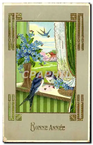 Cartes postales Bonne Annee Oiseaux