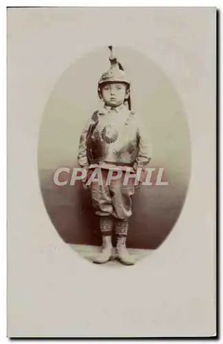 CARTE PHOTO Enfant Soldat Militaria