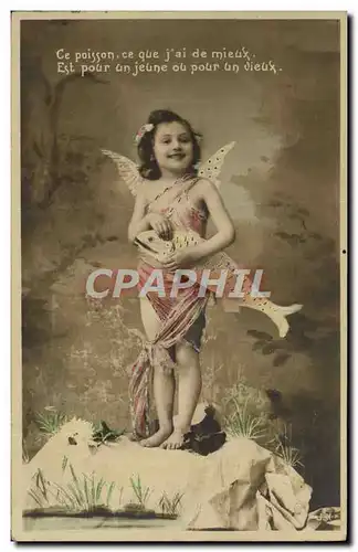 Cartes postales Fantaisie Enfant Poisson