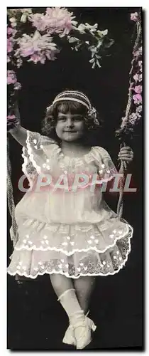 Cartes postales Fantaisie Enfant Balancoire