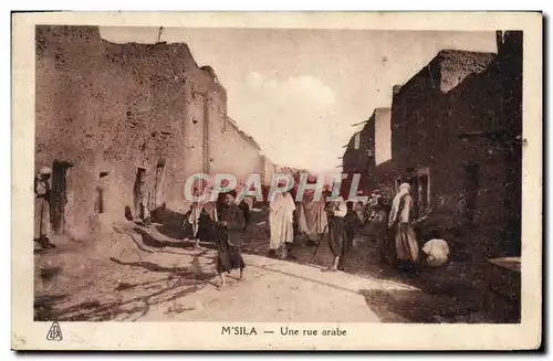 VINTAGE POSTCARD Msila an Arab Street