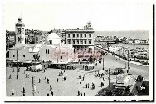 Ansichtskarte AK Alger Place Du Gouvernement La mosquee Djama Djedid et l&#39Amiraute