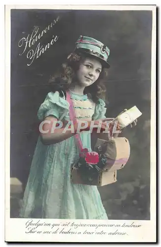 Cartes postales Fantaisie Enfant Postiere Heureuse Annee