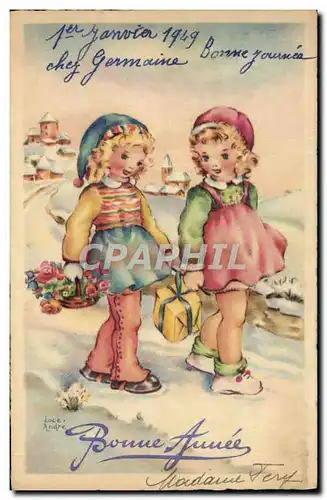 Cartes postales Fantaisie Enfants Bonne Annee