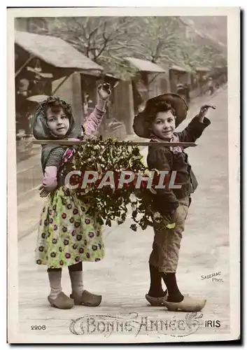 Cartes postales Fantaisie Enfants Bonne Annee