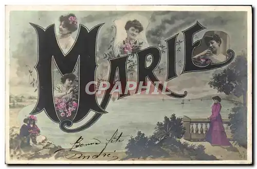 Cartes postales Fantaisie Prenom Marie