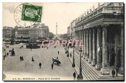 Cartes postales Bordeaux Place De La Comedie