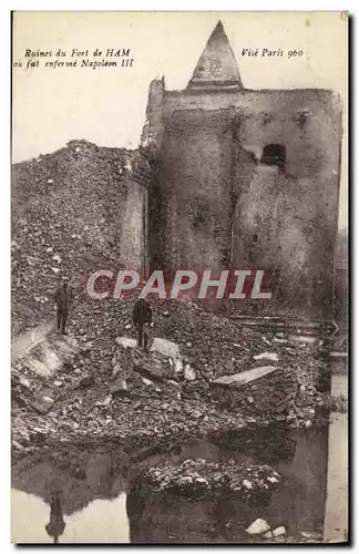 Cartes postales Ruines Du Fort De Ham ou Fut Napoleon III Militaria