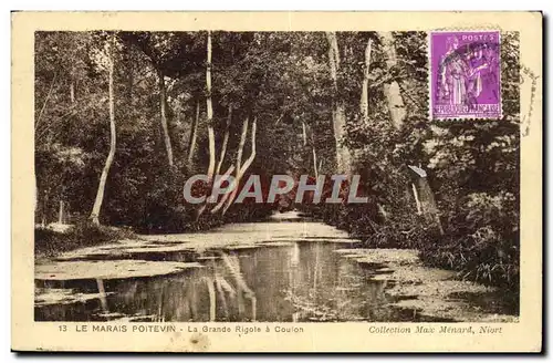 Cartes postales Le Marais Poitevin La Grande Rigole A Coulon