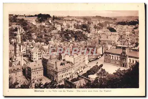 Ansichtskarte AK Morlaix La Ville Vue Du Viaduc